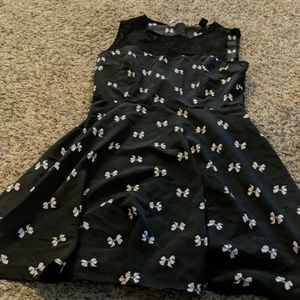 Black bow dress